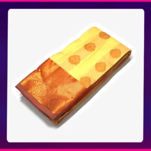 Korvai All-Self Sarees Light Sandal - Image 2