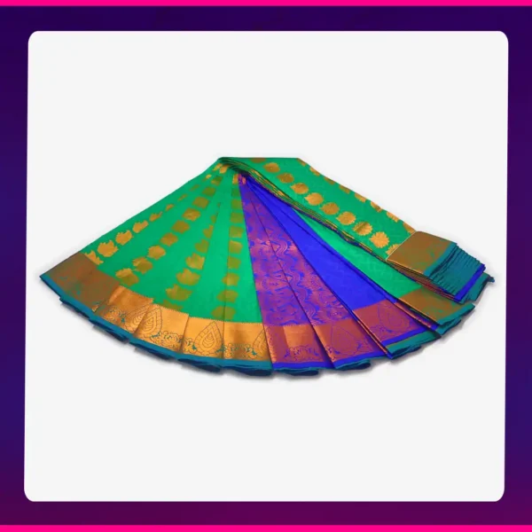 Website_saree_02 copy2_124 Putta Emboss Saree Green