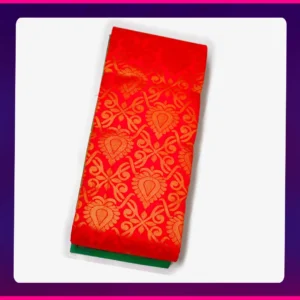 Korvai All-Self Sarees Golden blue - Image 3