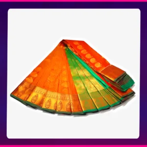 korvai all self sarees golden rose