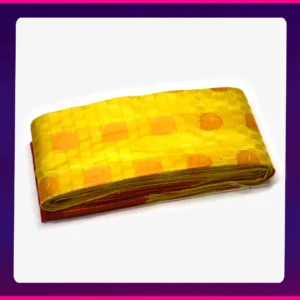 Putta Emboss Saree Greenish yellow - Image 3