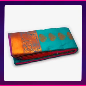 Korvai All Self Sarees Yellow - Image 2