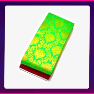 Sanjai Self Sarees Golden Yellow - Image 3