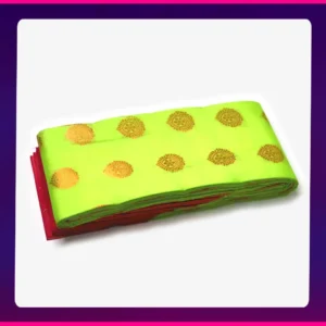 Korvai All Self Sarees Golden Yellow - Image 3