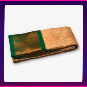 Putta Emboss Saree Grey - Image 2