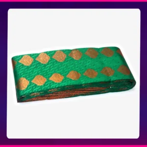 Sanjai All Self Sarees Green - Image 3