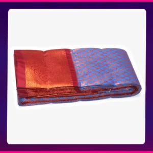 Putta Soft Emboss Saree Olive Yellow - Image 2