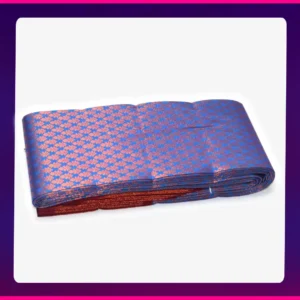 Putta Soft Emboss Saree Olive Yellow - Image 3